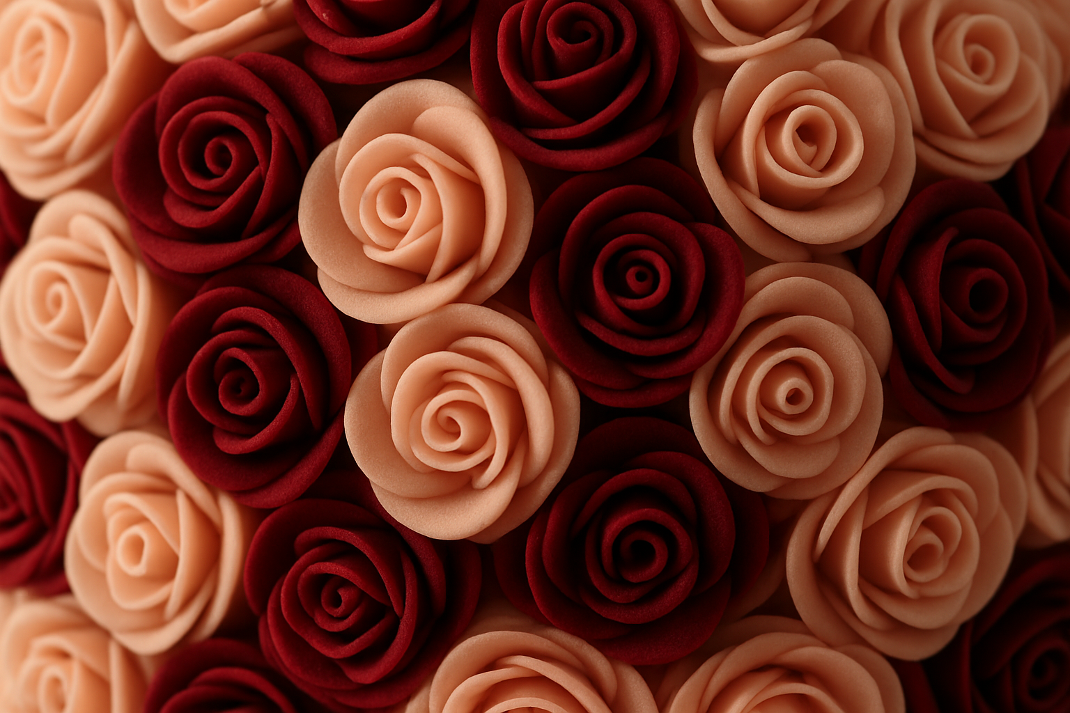 Des roses en mousse de haute qualité