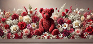 Boutique Vallée des Fleurs - ours en rose