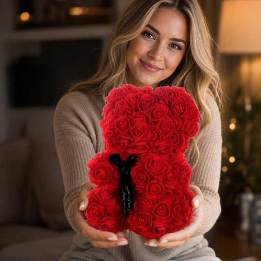 Ours De Rose — model-offering-gift