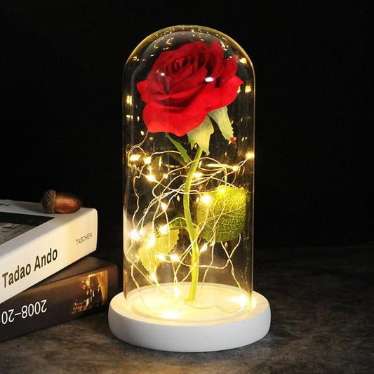 Rose Eternelle Belle Et La Bete