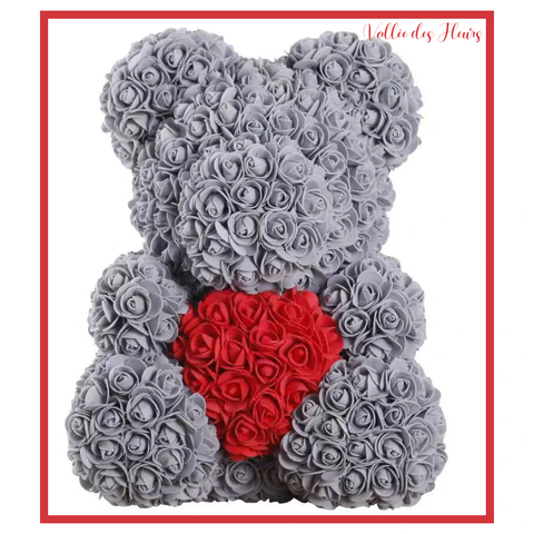 Ours en Rose Gris (40 cm)