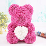 ours en rose avec coeur