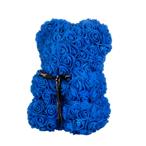 Ourson En Rose Bleu