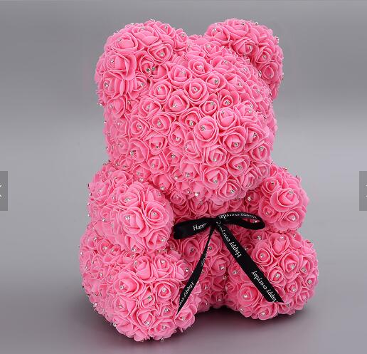 ours en rose fleuriste