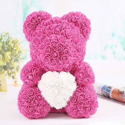 ours en rose avec coeur