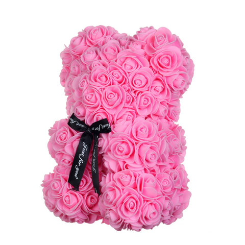 Ourson En Rose Rose St Valentin (25 cm)