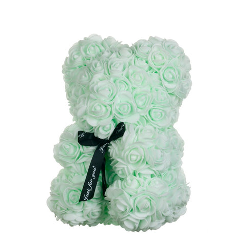 Ourson Rose Vert Pâle (25 cm)